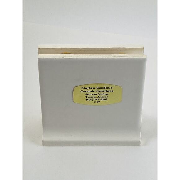 Ceramic Kachina Recipe Card Note Greeting Holder Clip Desk Southwest Native Amer - Picture 7 of 11